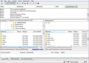tập tin mã nguồn và phần mềm FileZilla